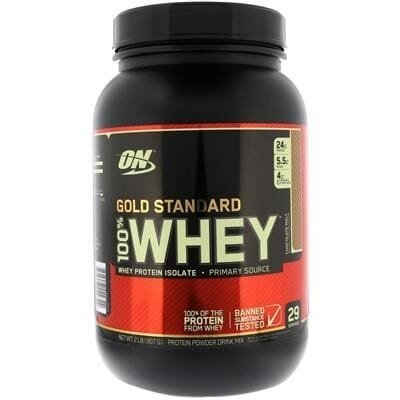 Протеїн Optimum Nutrition Gold Standard 100% Whey, шоколадний солод, 909 г