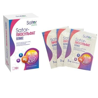 Sator-Пікосульфат Плюс Sator Pharma порошок по 3 г №10 в саше