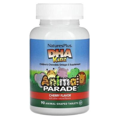 Риб'ячий жир для дітей Nature's Plus DHA for Kids вишневий смак, 90 жувальних таблеток
