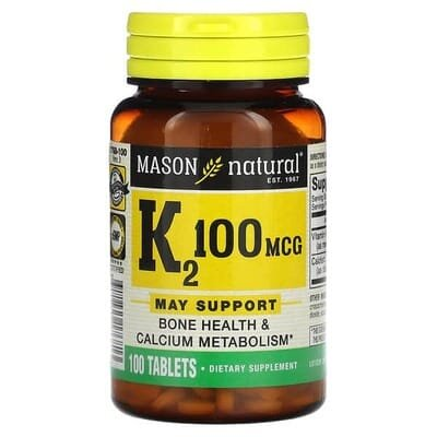 Вітамін K2 100 мкг Mason Natural Vitamin K2, 100 таблеток