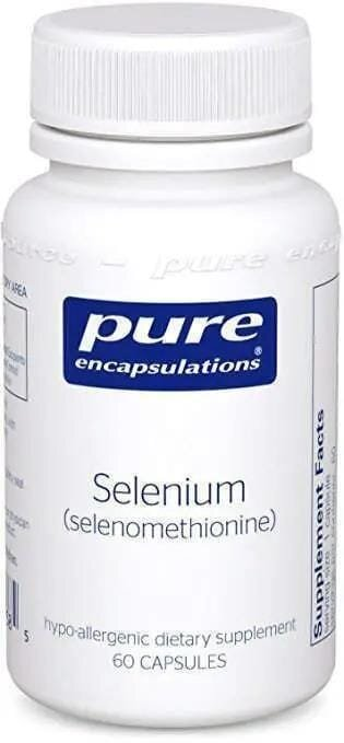 Селен (селенометіонін) Pure Encapsulations Selenium (selenomethionine) 200 мкг, 60 капсул