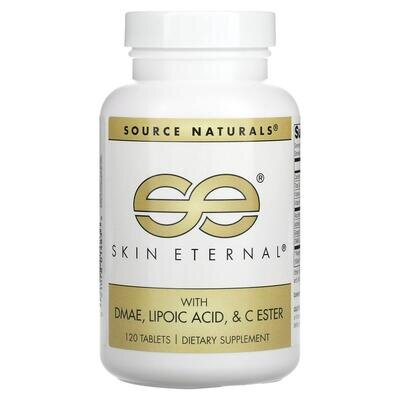 Здоров'я шкіри з DMAE + Альфа-ліпоєвою кислотою Source Naturals Skin Eternal, 120 таблеток