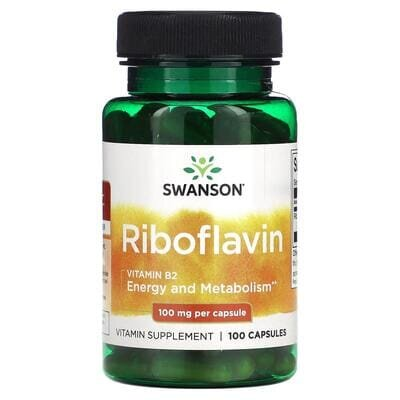 Вітамін В2 (Рибофлавін) Swanson капсули по 100 мг №100