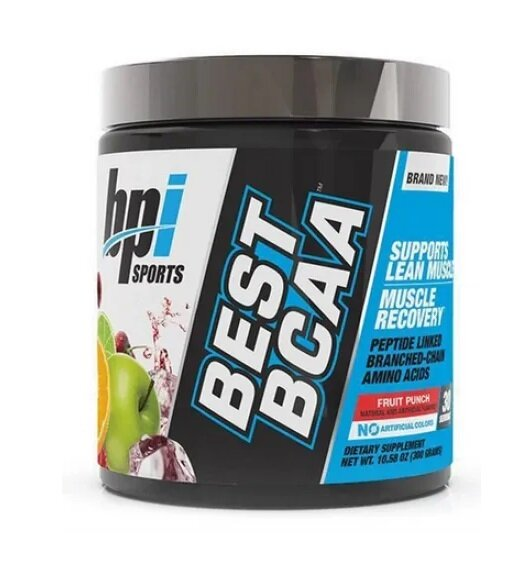 Амінокислоти BPI Sports Best BCAA фруктовий пунш, 300 г