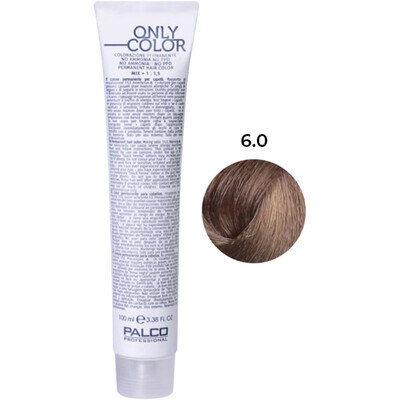 Крем-фарба для волосся Palco Professional Only Color безаміачна № 6.0 блонд темний, 100 мл