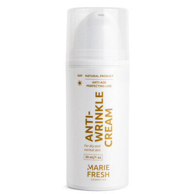 Крем для обличчя Marie Fresh денний проти зморшок з пептидами для зрілої сухої та нормальної шкіри, 30 мл