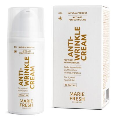 Крем для обличчя Marie Fresh денний проти зморшок з пептидами для зрілої сухої та нормальної шкіри, 30 мл