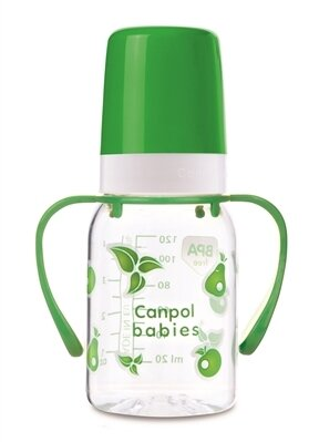 Пляшечка Canpol Babies BPA Free 11/821 з ручкою, 120 мл