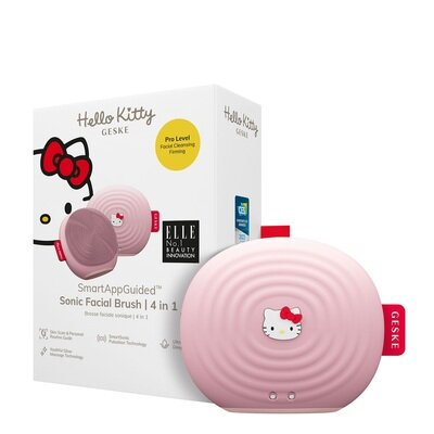 Щітка для обличчя GESKE Електронна звукова 4 в 1 by Hello Kitty, Рожева
