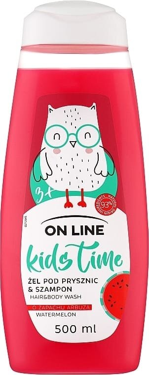 Шампунь-гель для душу On Line Kids Time Кавун, 500 мл