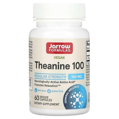 Теанін Jarrow Formulas Theanine 100 мг, 60 капсул