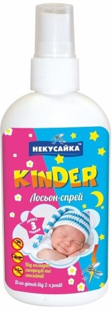 Лосьон-спрей Некусайка Kinder від літаючих комах, 100 мл
