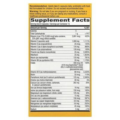 Мультивітаміни Nature's Way Alive! Max6 Potency Multivitamin With Iron, 90 капсул