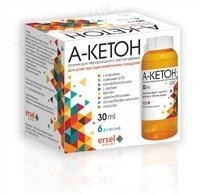 А-Кетон розчин д/перор. заст. по 30 мл №6 у флак.