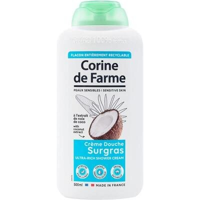 Гель-крем для душу Corine de Farme живильний з екстрактом Кокоса, 500 мл