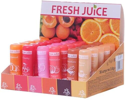 Набір фруктових гігієнічних помад Fresh Juice по 3,6 г, 30 шт