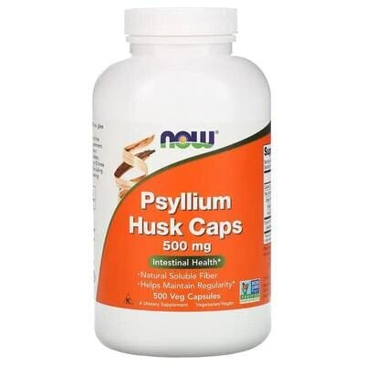 Псилліум (лушпиння насіння подорожника) NOW Psyllium Husk Caps 500 мг вег. капсули №500