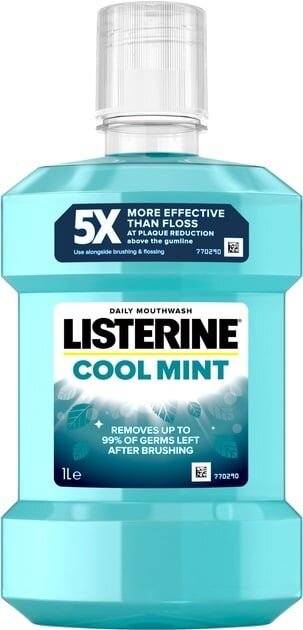Ополіскувач для порожнини рота Listerine Cool Mint Свіжа м’ята, 1 л