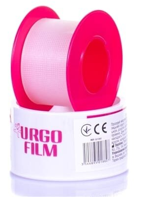 Пластир медичний Urgofilm на полімерній основі прозорий 5 м х 2,5 см, 1 штука