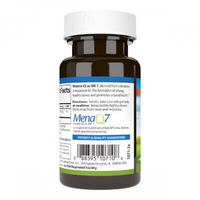 Вітамін K2 МК-7 Carlson Labs Vitamin K2 (MK-7) 90 мкг, 60 капсул