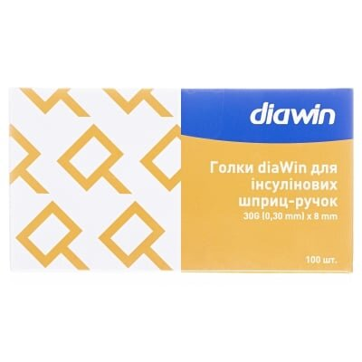 Голка для шприц-ручки Diawin G30 (0,3 х 8 мм), 100 штук