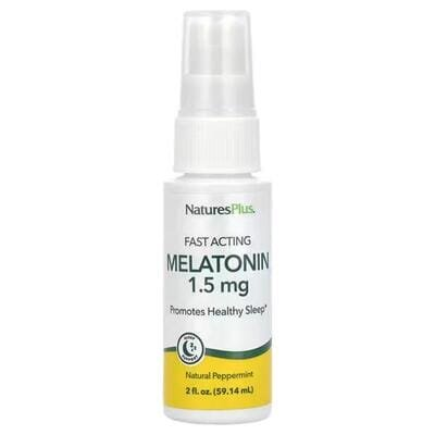 Мелатонін Nature's Plus Melatonin 1,5 мг спрей, 59,14 мл