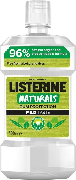 Ополіскувач для порожнини рота Listerine Naturals з ефірними оліями, 500 мл