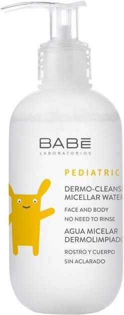 Міцелярна вода дитяча Babe Laboratorios Pediatric для делікатного очищення шкіри, travel size, 100 мл