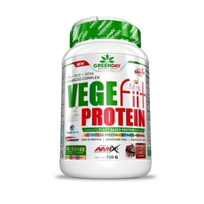Протеїн Amix Nutrition GreenDay VegeFiit Protein подвійний шоколад, 720 г