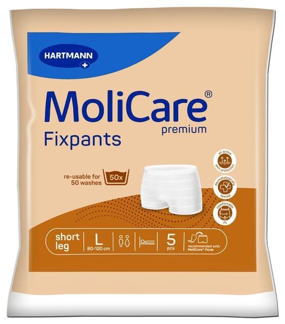 Штанці сітчасті MoliCare Premium Fixpants для фіксації прокладок, короткі, розмір L №5