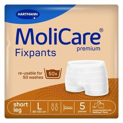 Штанці сітчасті MoliCare Premium Fixpants для фіксації прокладок, короткі, розмір L №5