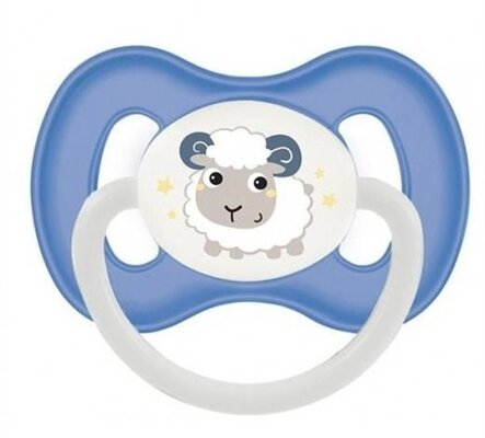 Пустушка латексна Canpol Babies 23/277_blu Bunny & Company кругла 0-6 місяців, 1 шт