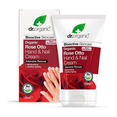 Крем для рук і нігтів Dr.Organic з олією Троянди Отто, 125 мл