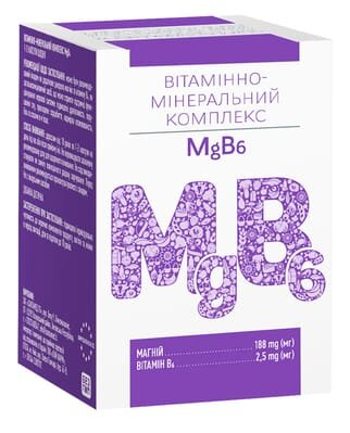 Магній B6 вітамінно-мінеральний комплекс капсули №60