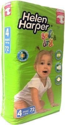 Підгузки Helen Harper S&D розмір 4 Maxi, 7-18 кг, 72 шт