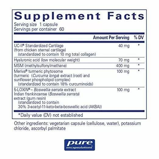 Комплекс для суглобів Pure Encapsulations Joint Complex (Single Dose), 60 капсул