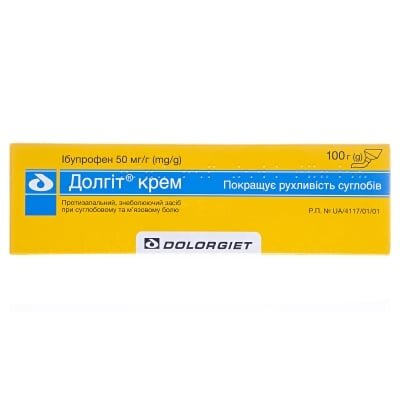 Долгіт крем 50 мг/г по 100 г у тубах