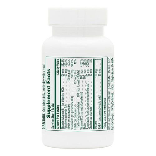 B-комплекс повільного вивільнення Nature's Plus Mega B-100, 60 таблеток