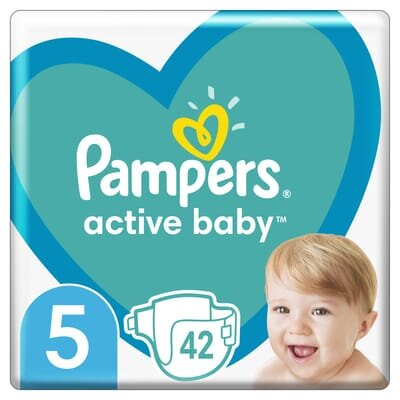 Підгузки дитячі Pampers Active Baby розмір 5, 11-16 кг, 42 шт