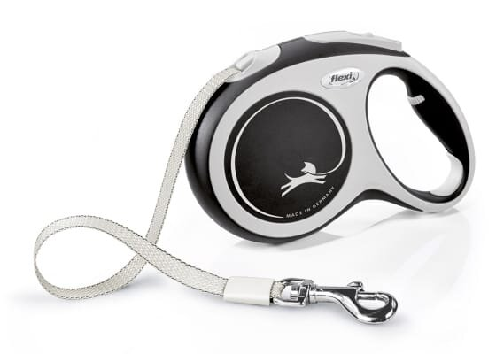 Повідець-рулетка Trixie 213601 Flexi New COMFORT, чорна (стрічка) L 5 м, до 12 кг