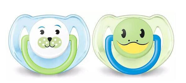 Пустушка силіконова Philips Avent Classic Кролик Трумен і його друзі SCF182/14, 6-18 місяців, 2 шт