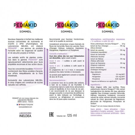 Педіакід PEDIAKID Sommeil Sirop сироп для дітей для гармонізації сну, 250 мл