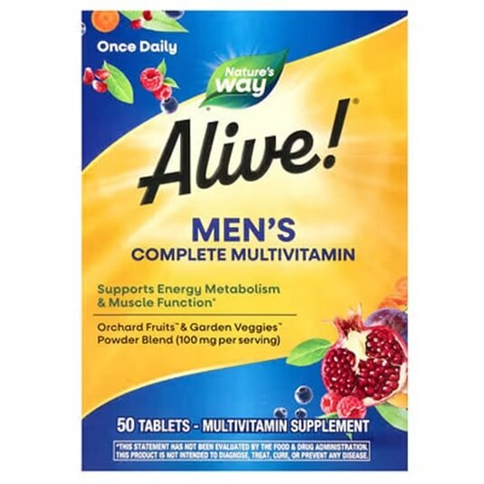 Мультивітаміни Nature's Way Alive! Men's Complete Multivitamin для чоловіків, 50 таблеток