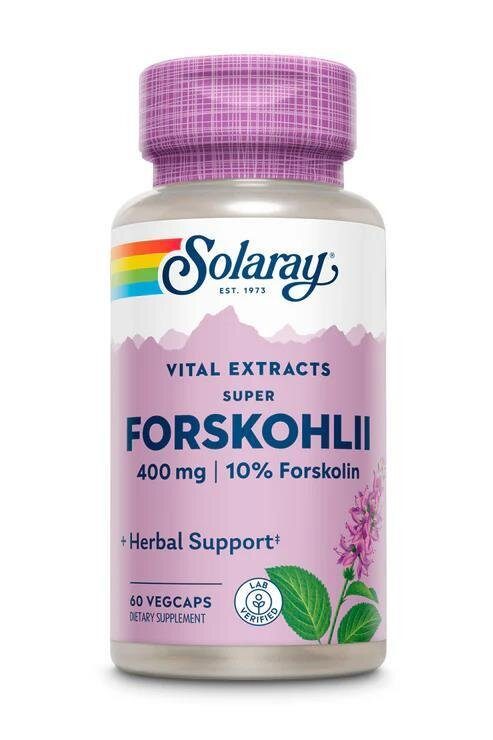 Форсколій Solaray Super Forskohlii, 60 веганських капсул