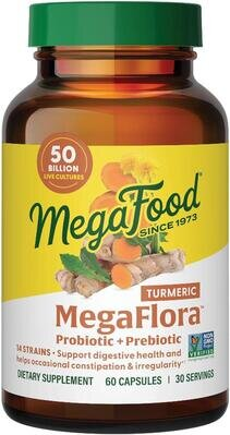 Пробіотики MegaFood MegaFlora 50 млрд КУО для людей старше 50 років, 60 капсул