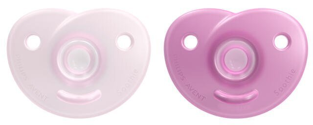 Пустушка силіконова Philips Avent Soothie SCF099/22 фігурна, 0-3 місяців, для дівчинки, 2 шт