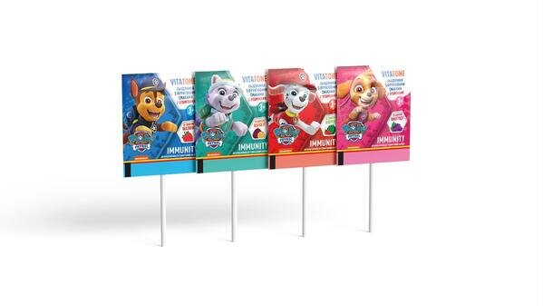 Льодяники мультивітамінні Круть-Фруть Paw Patrol №150
