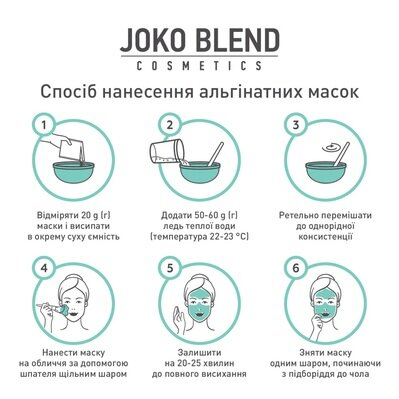 Маска навколо очей Joko Blend альгінатна з пептидами, 20 г
