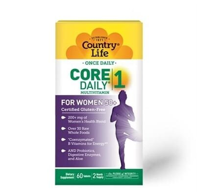 Вітамінно-мінеральний комплекс Country Life Core Daily 1, для жінок після 50 таблетки №60