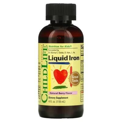 Залізо рідке ChildLife Liquid Iron для дітей із натуральним ягідним смаком, 118 мл